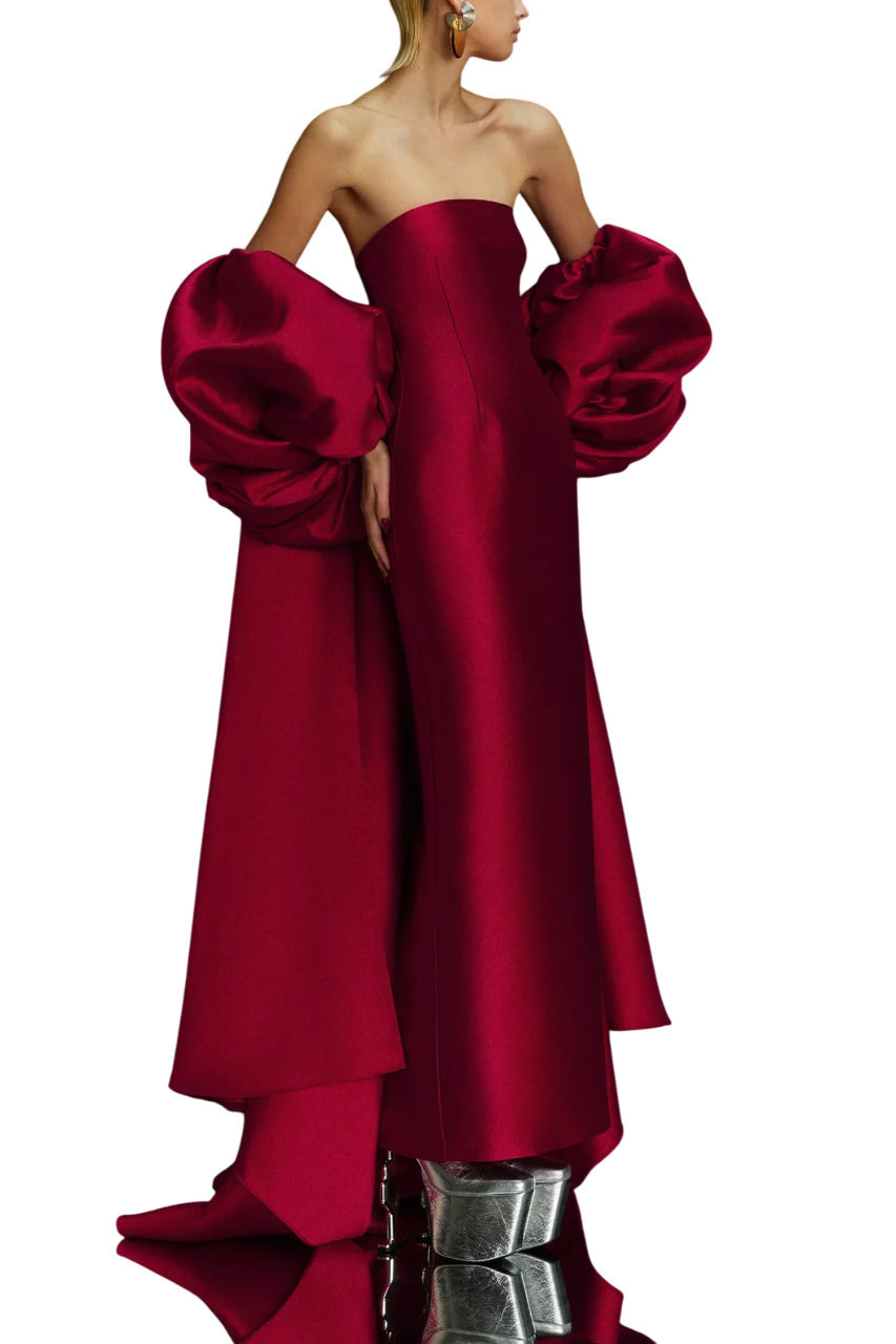 LEA PUFF-SLEEVED MAXI DRESS - 4