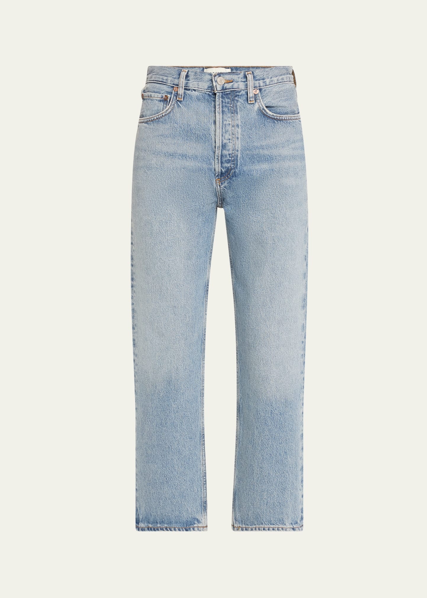90s Pinch Waist Cropped Jeans - 1