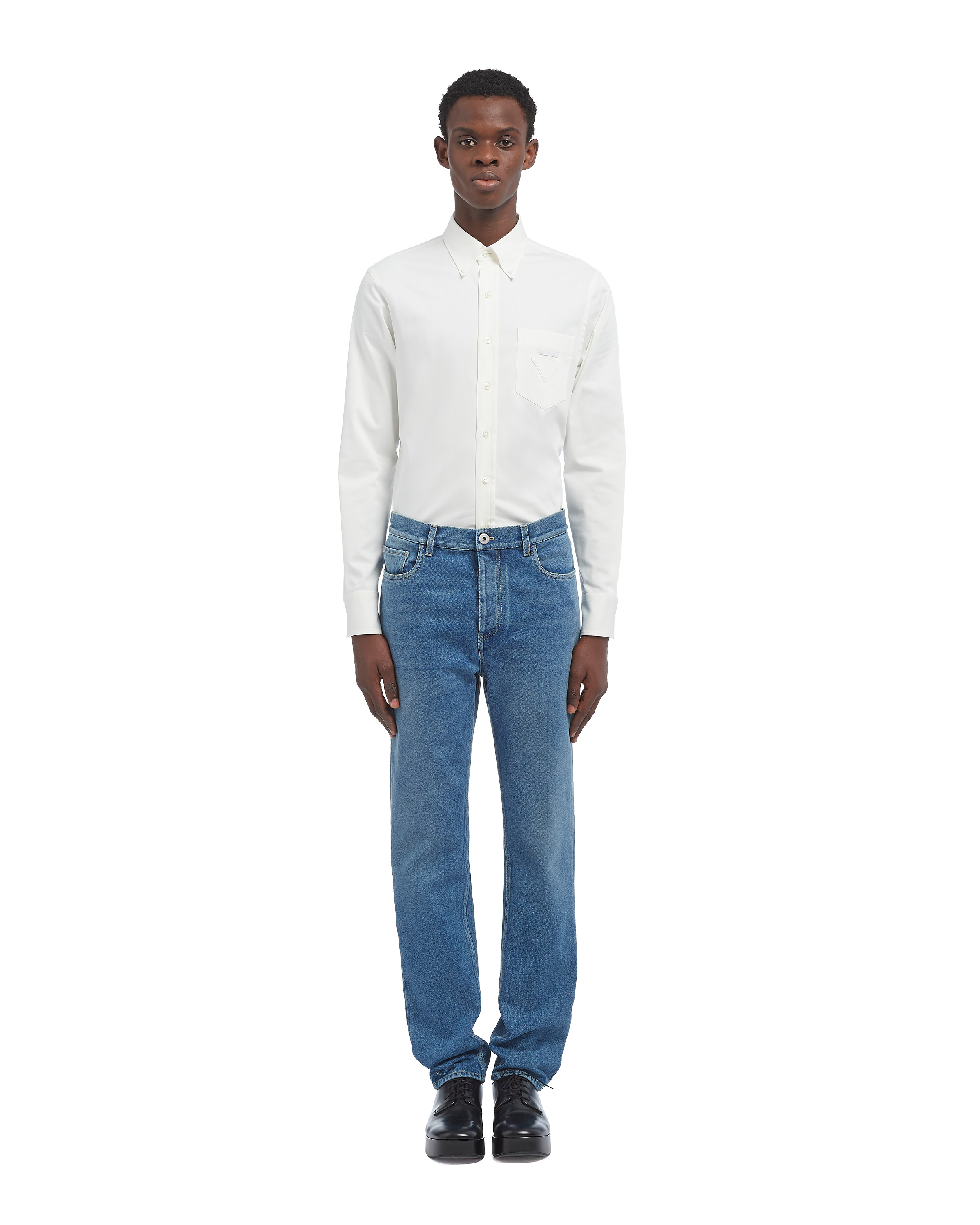 Organic denim five-pocket trousers - 2