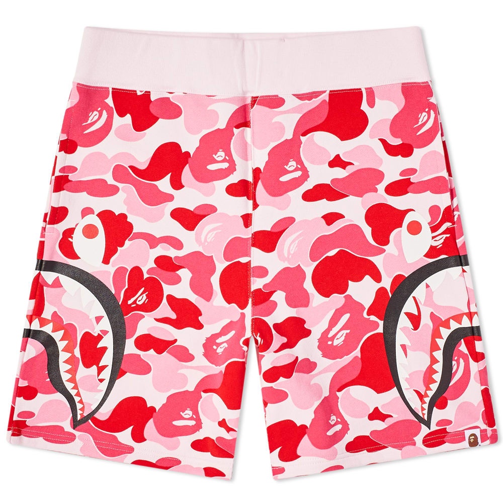 A Bathing Ape Big ABC Camo Side Shark Sweat Short - 1