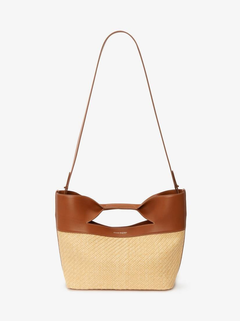 Alexander McQueen The Bow Small in Natural outlook