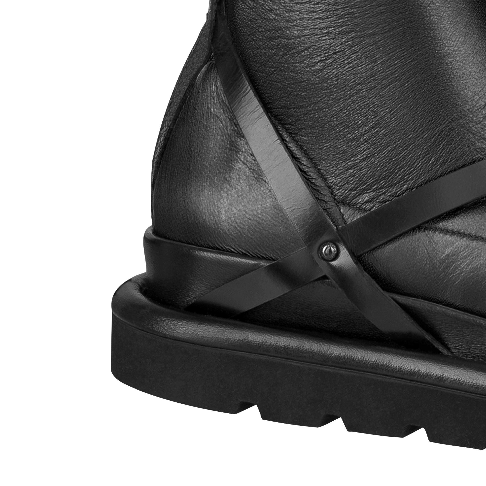 Square Pillow Flat High Boot - 2