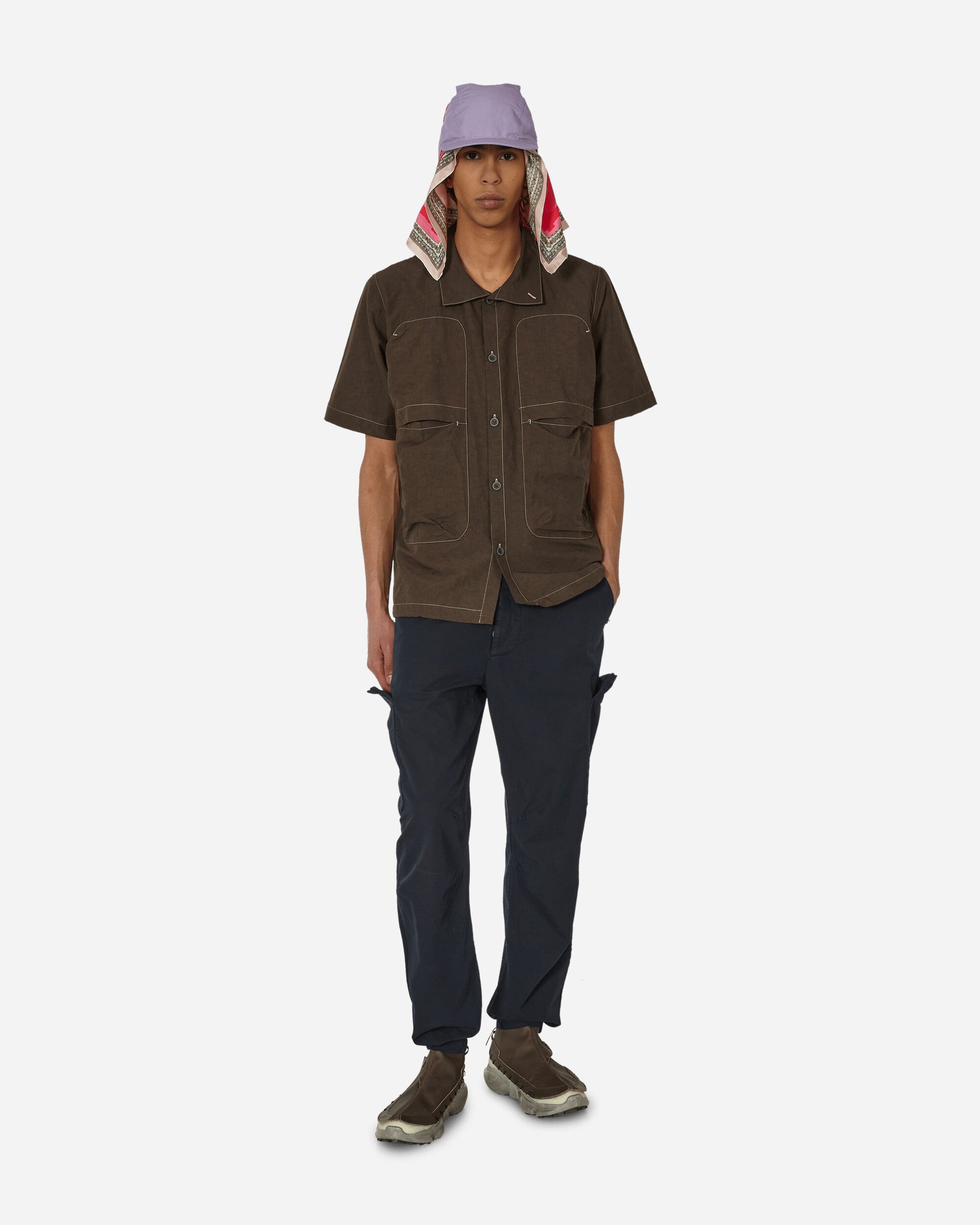 Glems Shortsleeve Shirt Chocolate Brown - 4