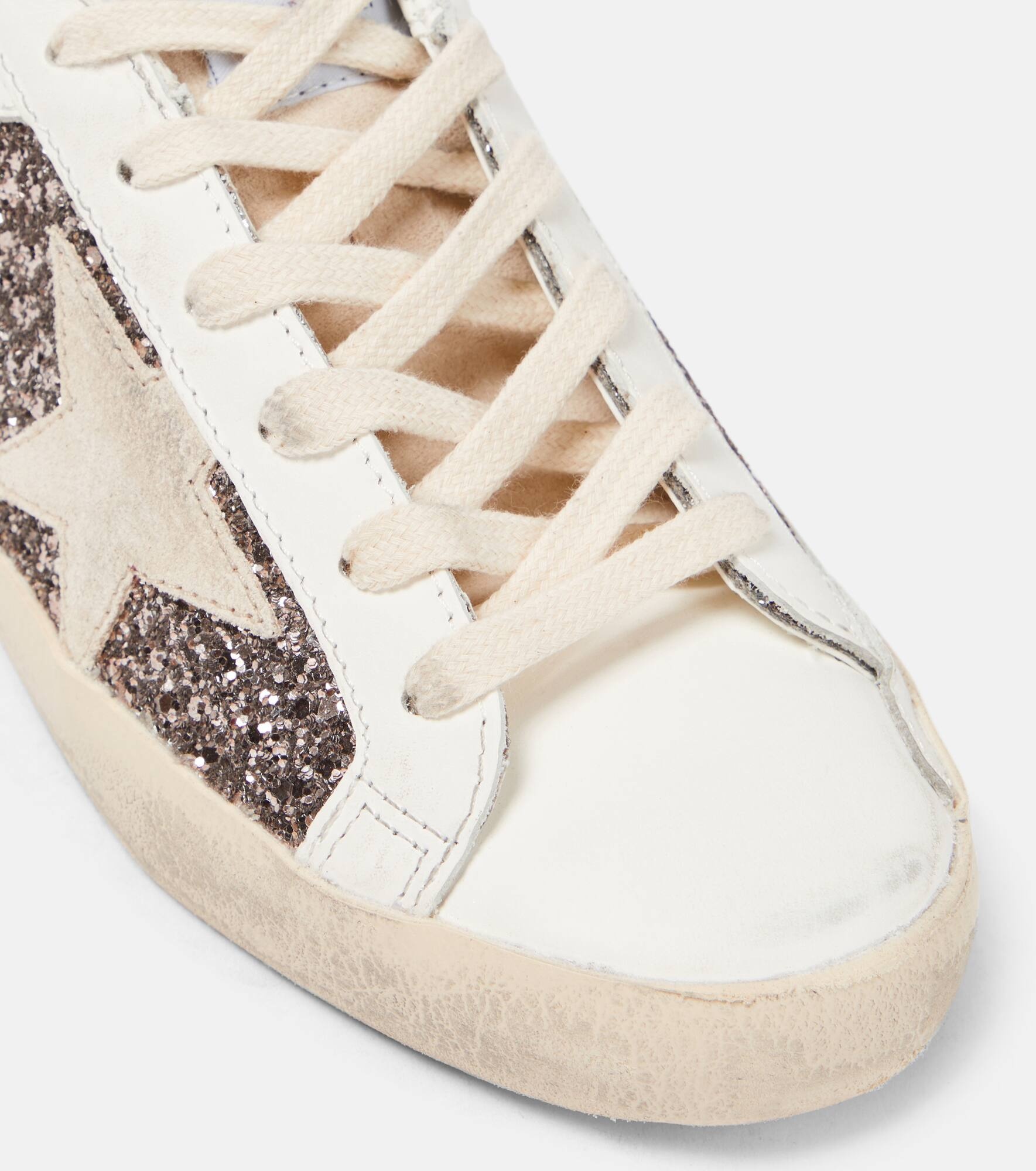 Super-Star glitter leather sneakers - 6