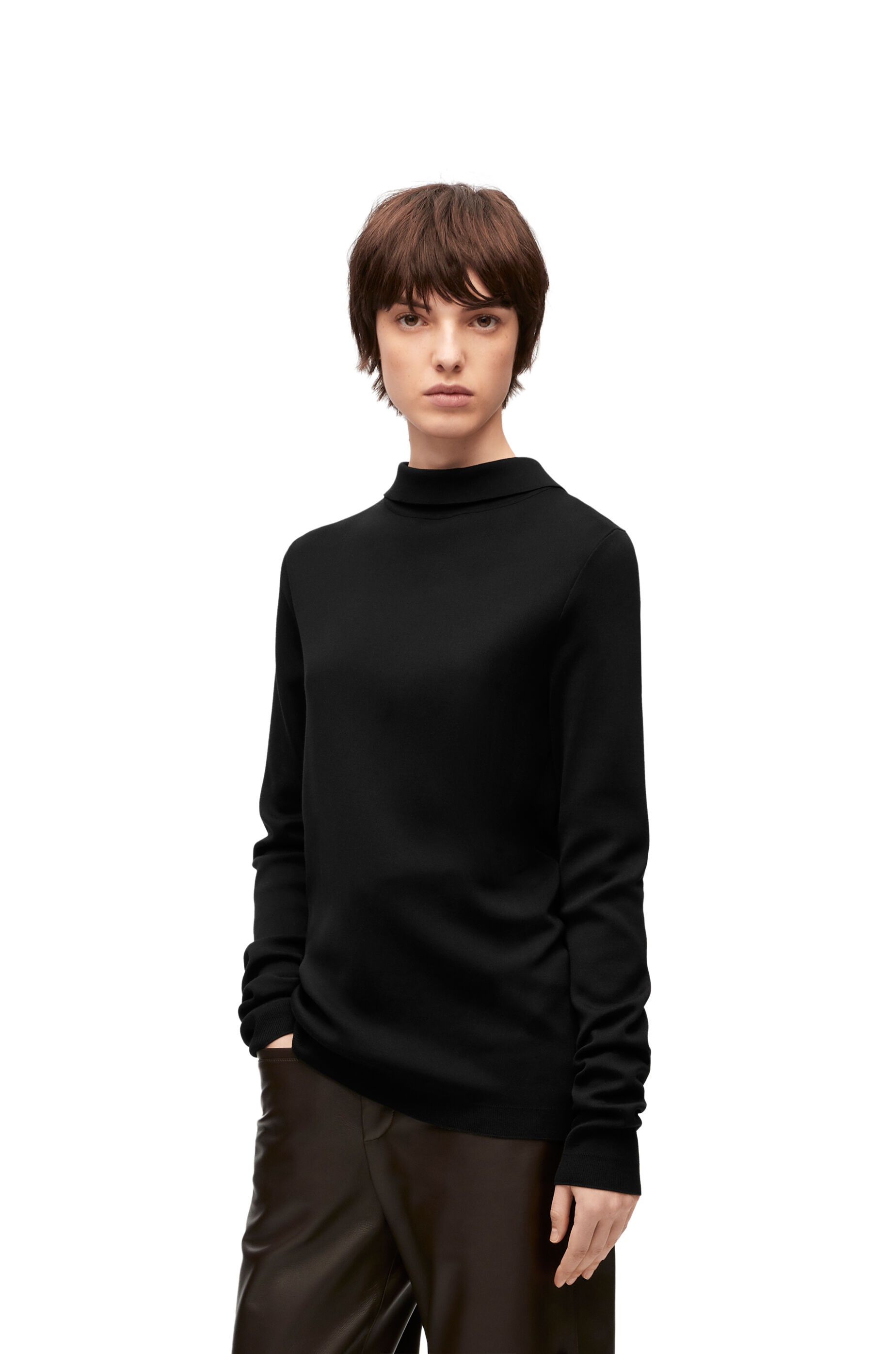 Back to front sweater in silk - 3