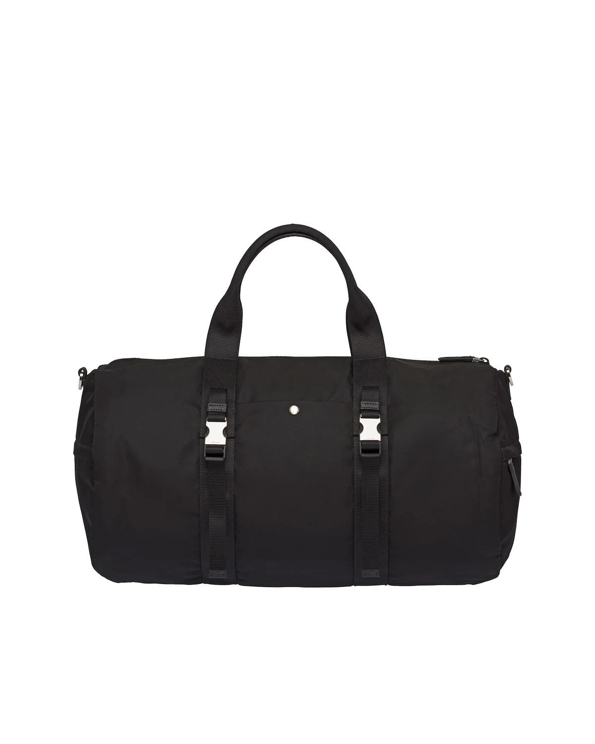 Nylon and Saffiano leather duffel bag - 4