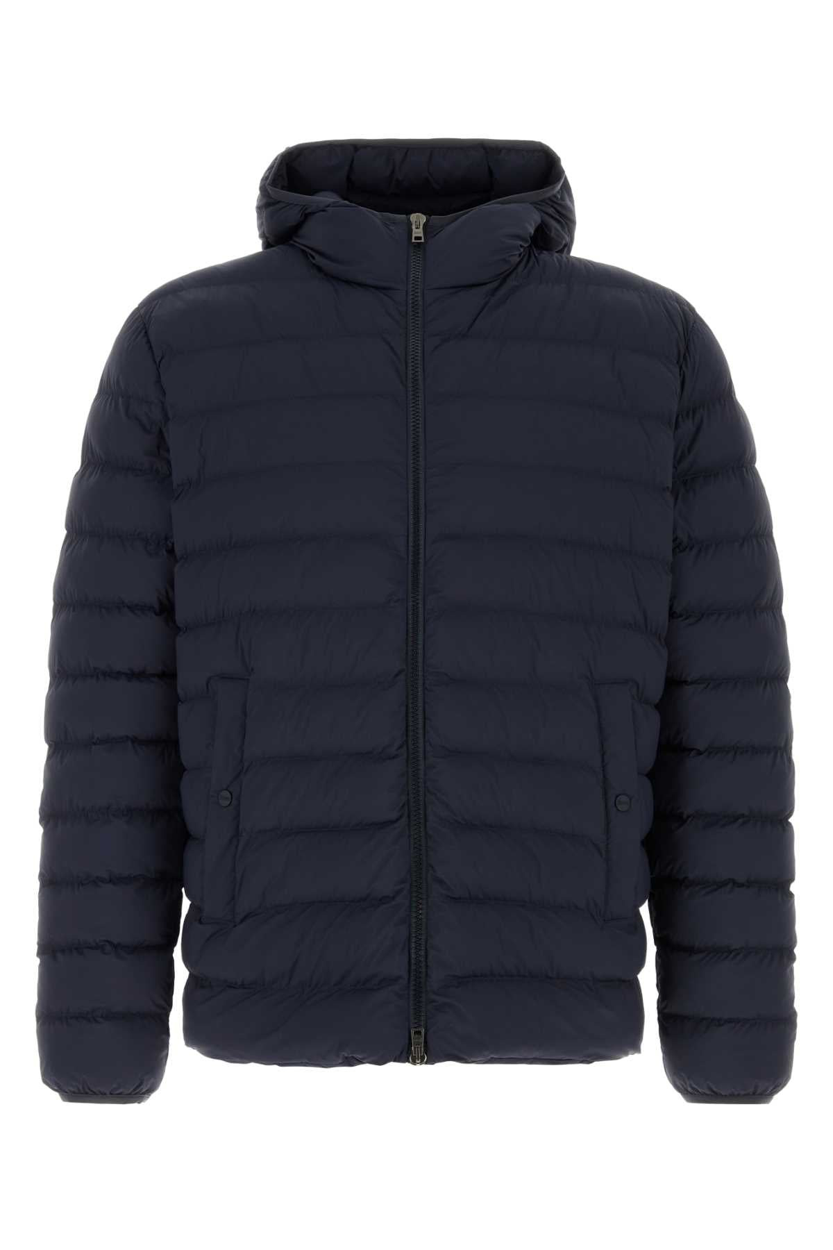 Herno Men Navy Blue Stretch Nylon Jacket - 1