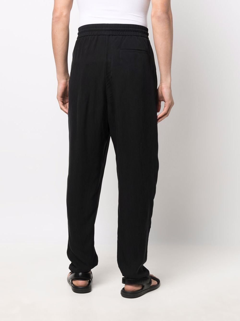 tapered cotton track pants - 4