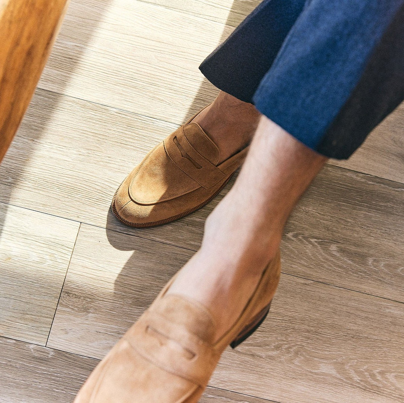 Bristol - Peanut Papillon Calf Suede 4