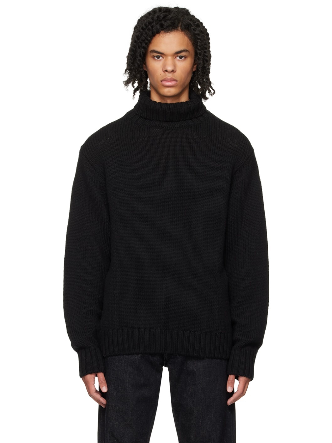 Black Archival Turtleneck - 1