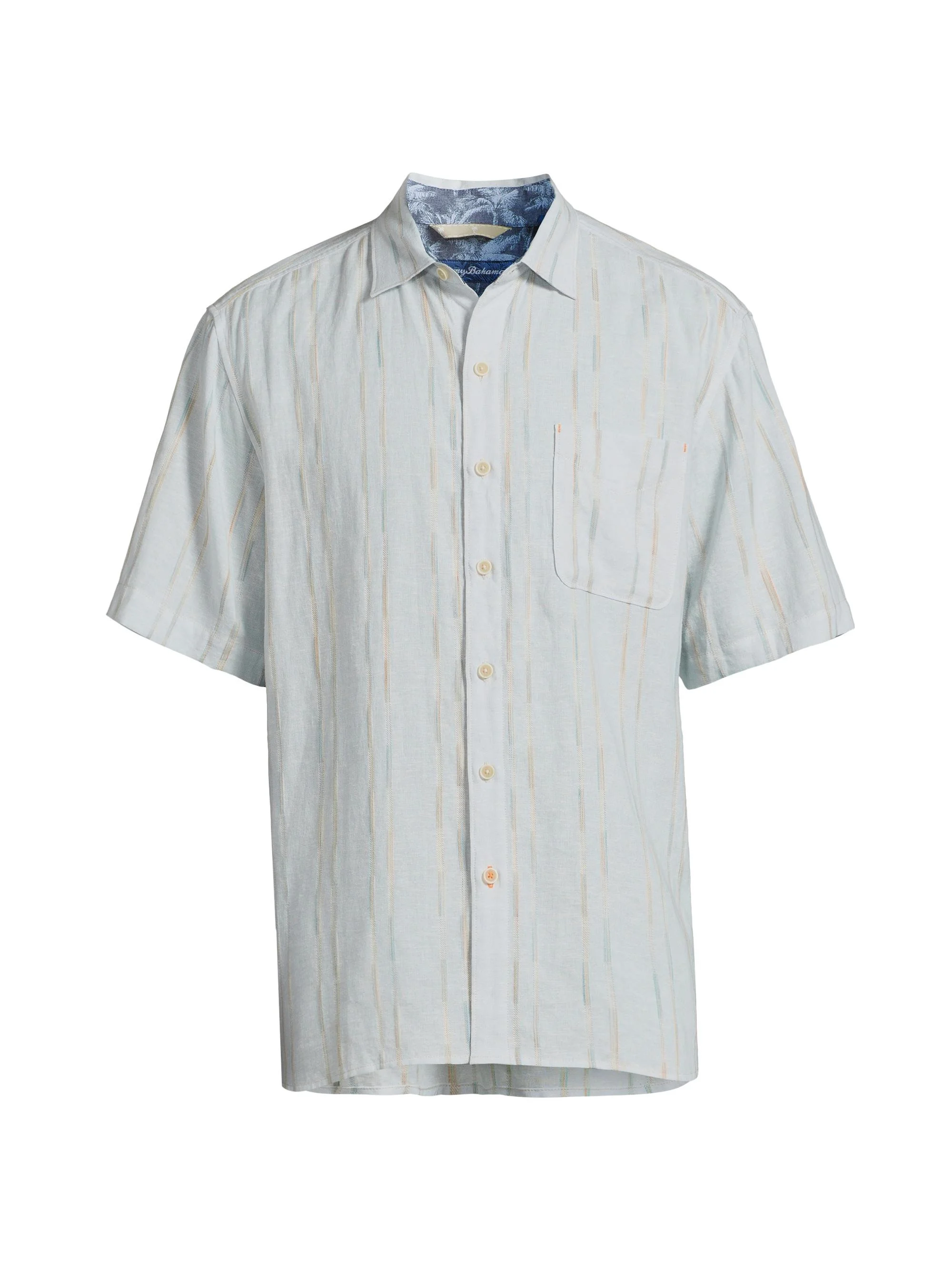 Men's Sonora Stripe Button-Front Shirt - Dew Drop - 1