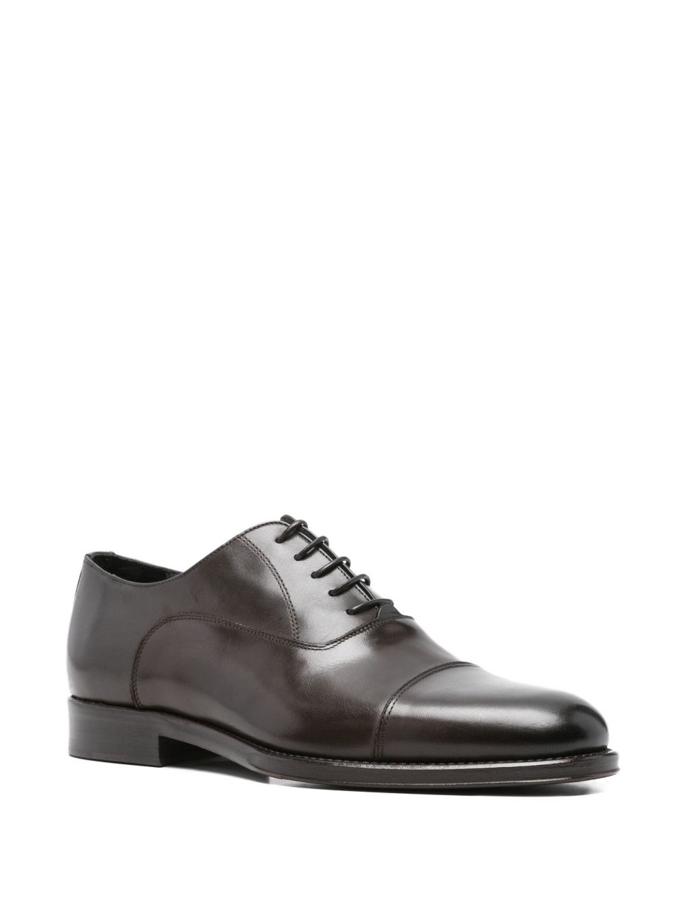 leather lace-up oxford shoes - 2