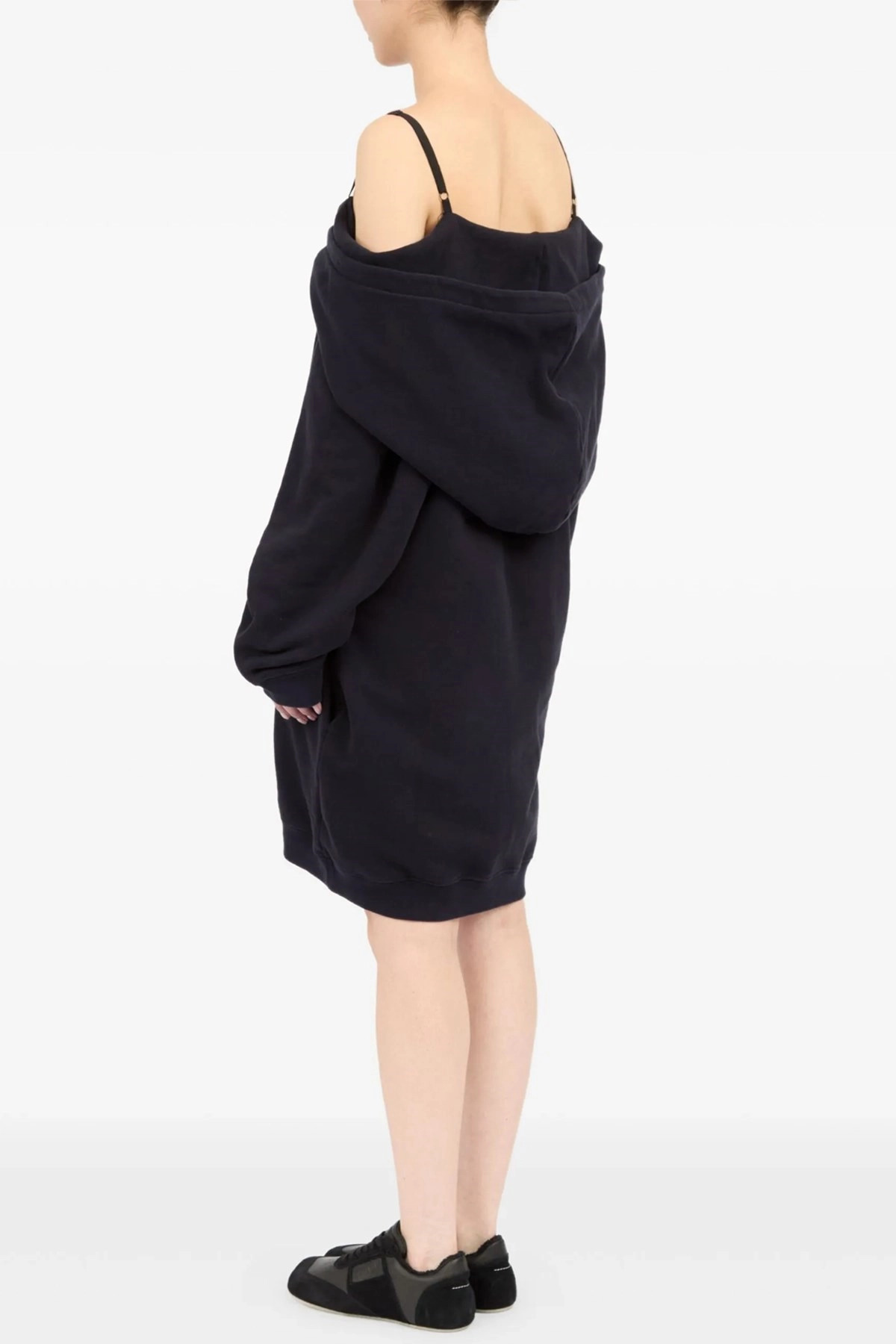 Off-shoulder hooded dress - 3