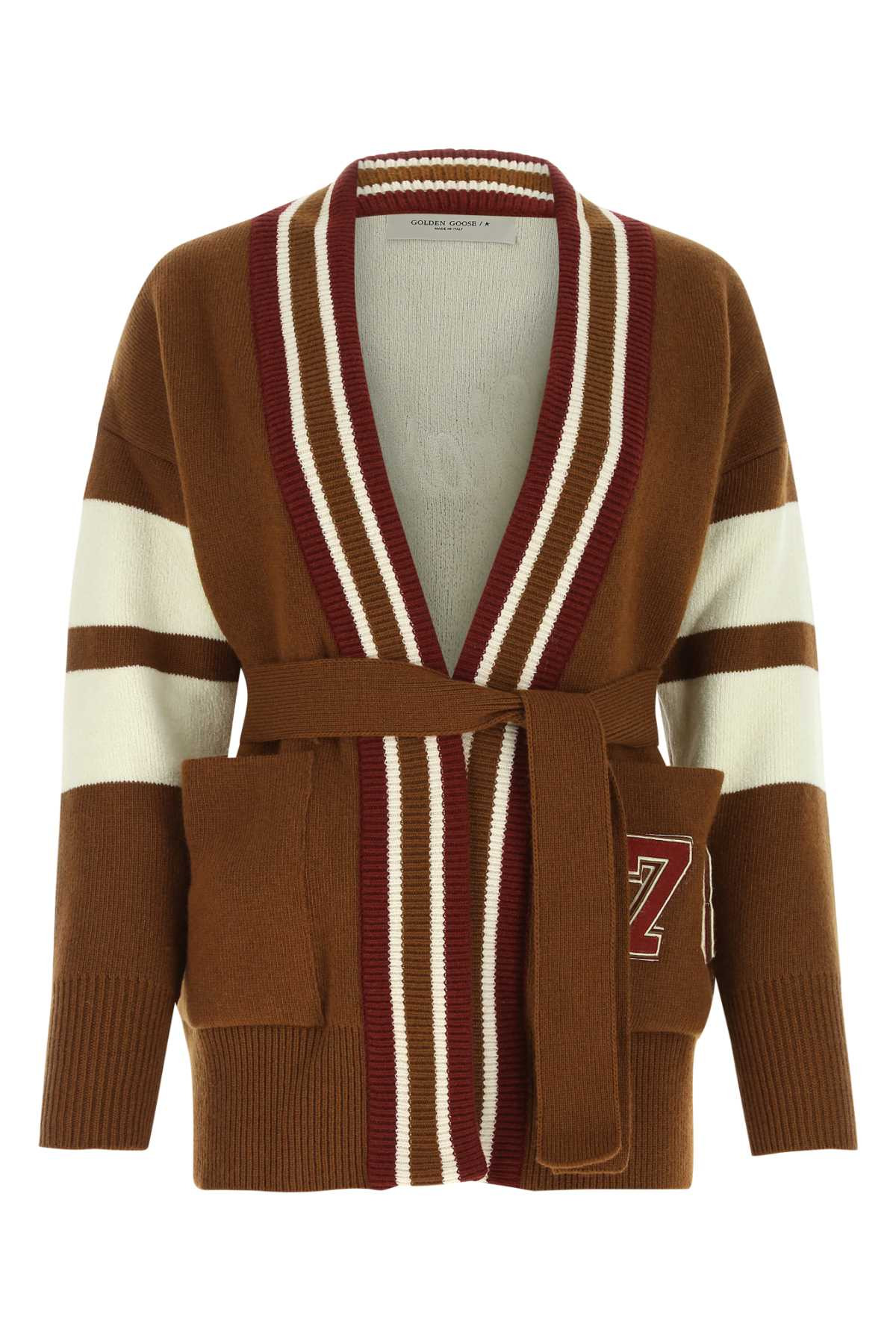 Golden Goose Deluxe Brand Women Brown Wool Blend Cardigan - 1