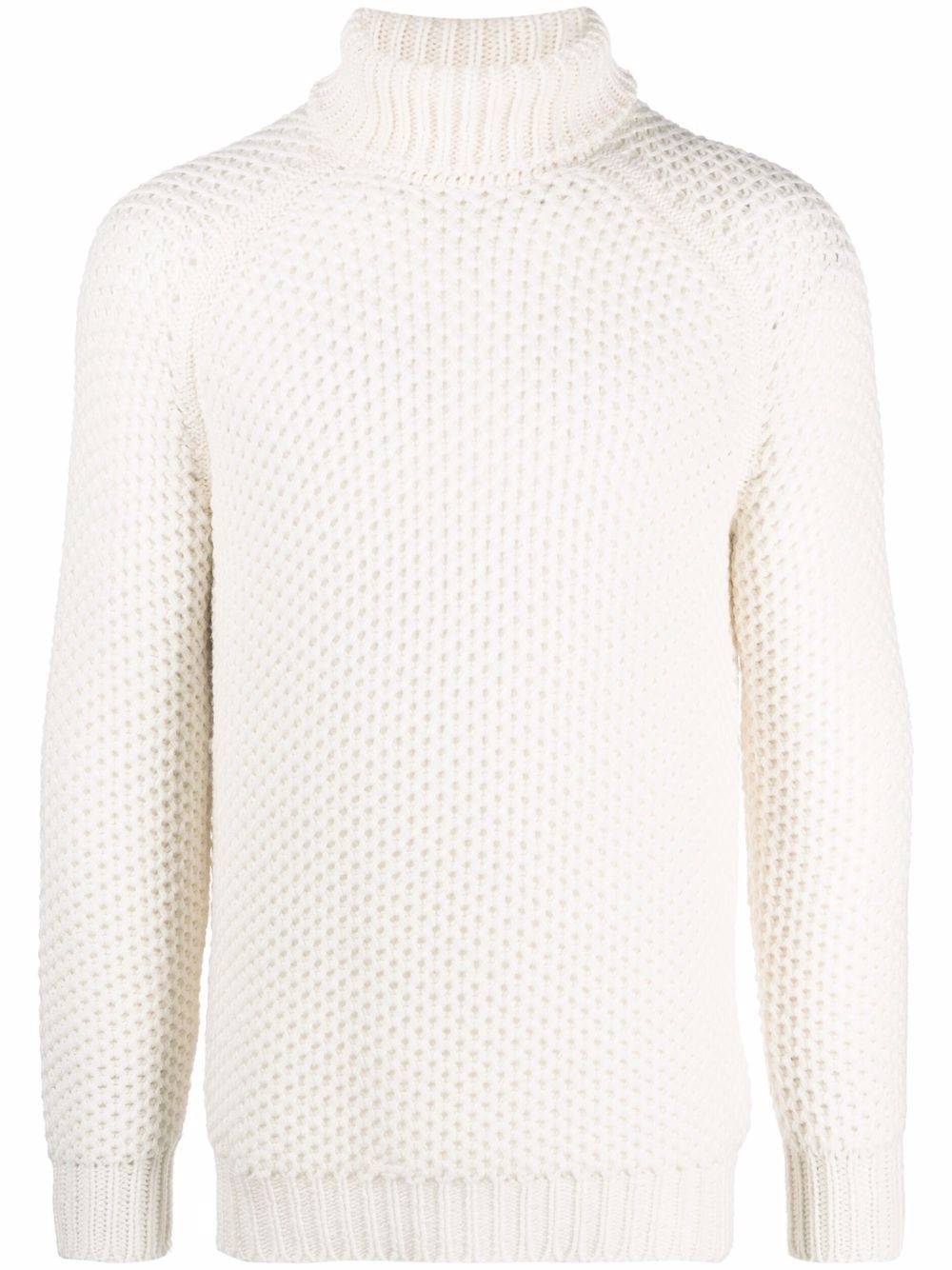 knitted roll-neck jumper - 1