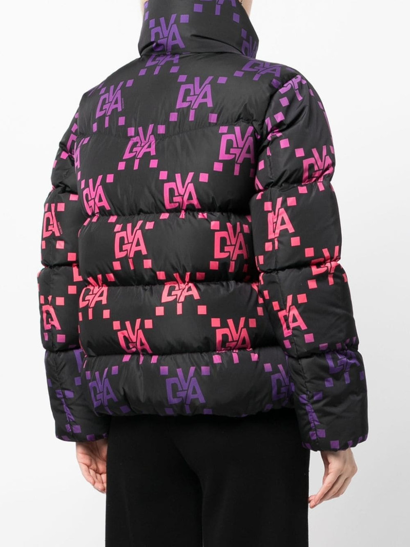 monogram-pattern quilted jacket 4