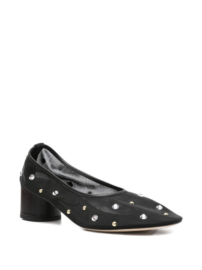 DEAR FRANCES 45mm crystal-embellished heeled pumps outlook