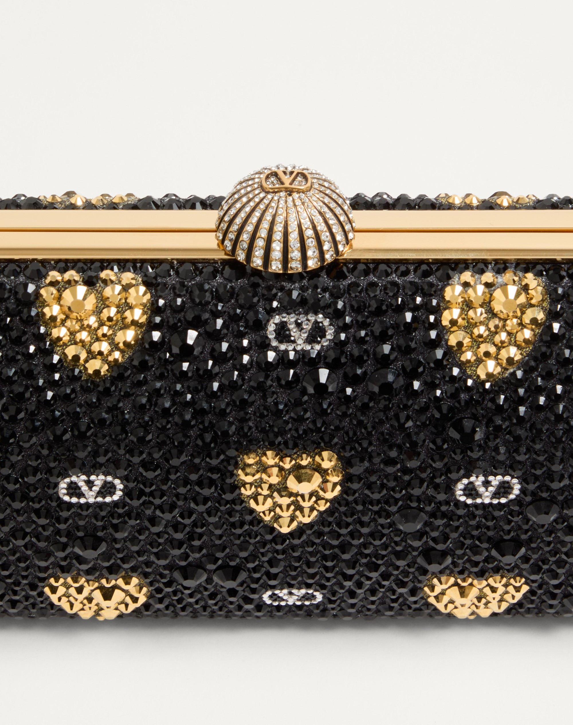 CARRY SECRETS MINAUDIERE WITH RHINESTONE COUR DE CŒUR MOTIF - 8
