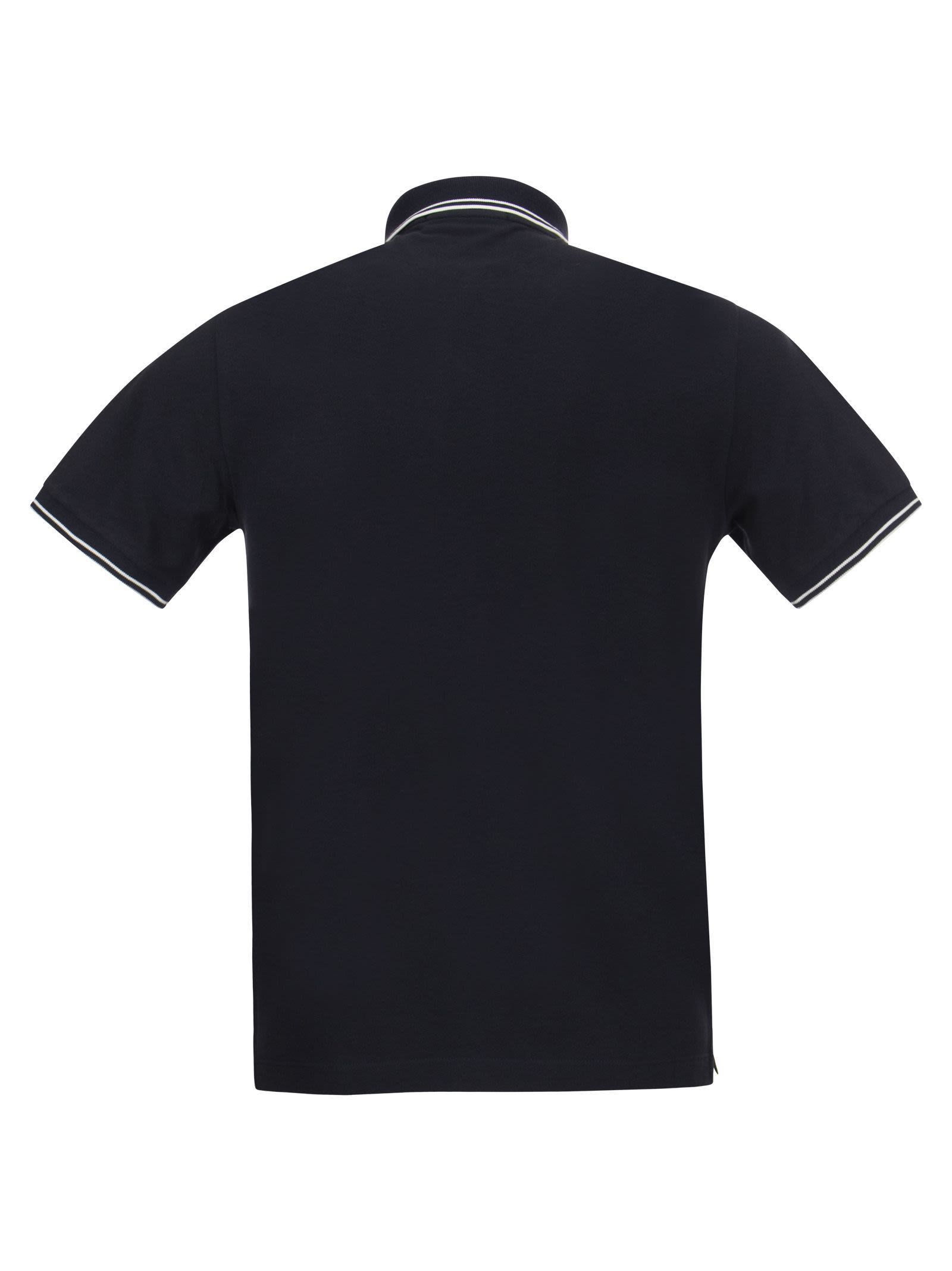 Stone Island Men Slim Cotton Polo Shirt - 2