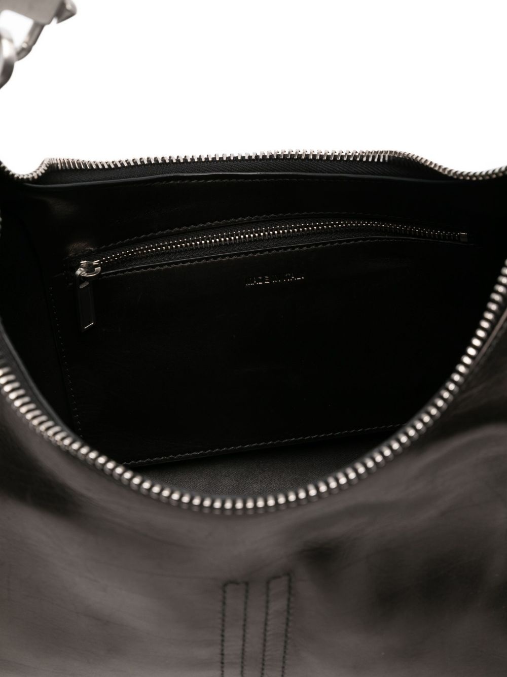 leather zip shoulder bag - 5