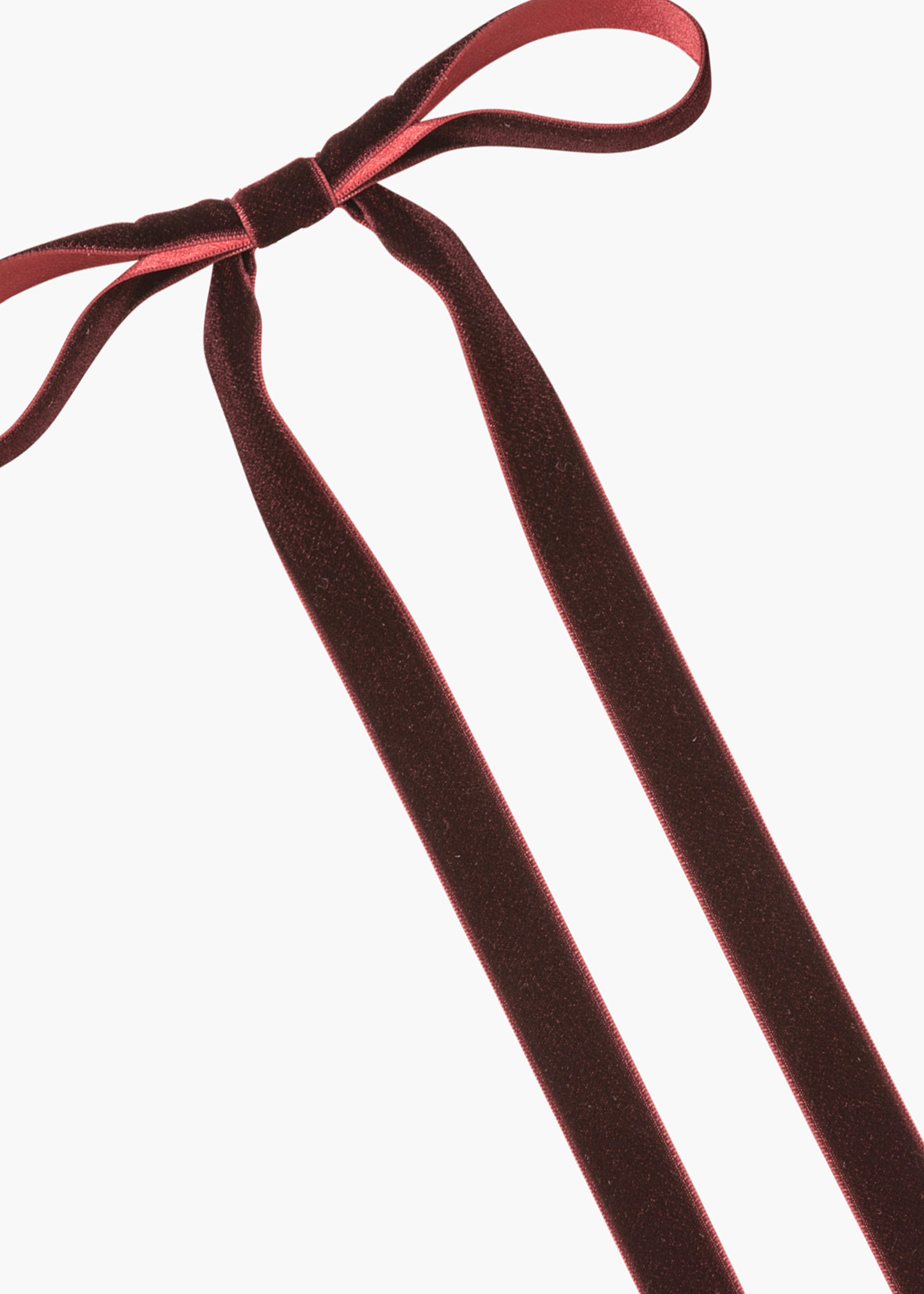 Aida Velvet Bow Barrette - 4