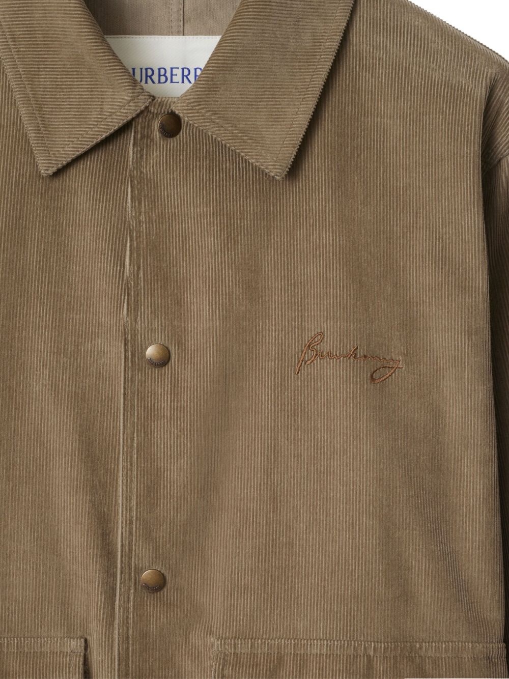 corduroy shirt jacket - 4