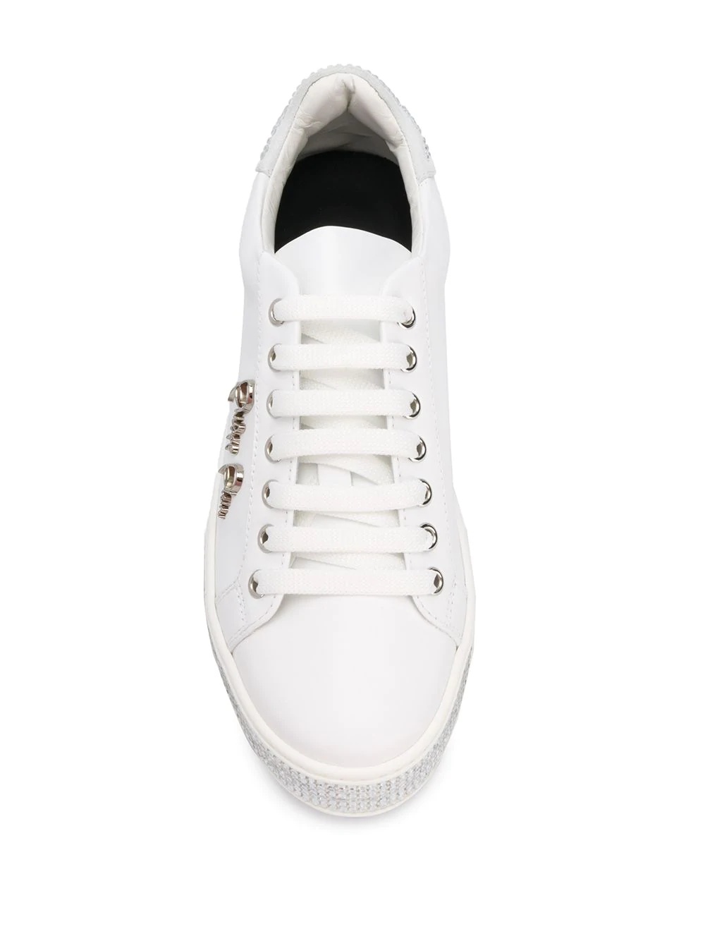 lo-top crystal sneakers - 4