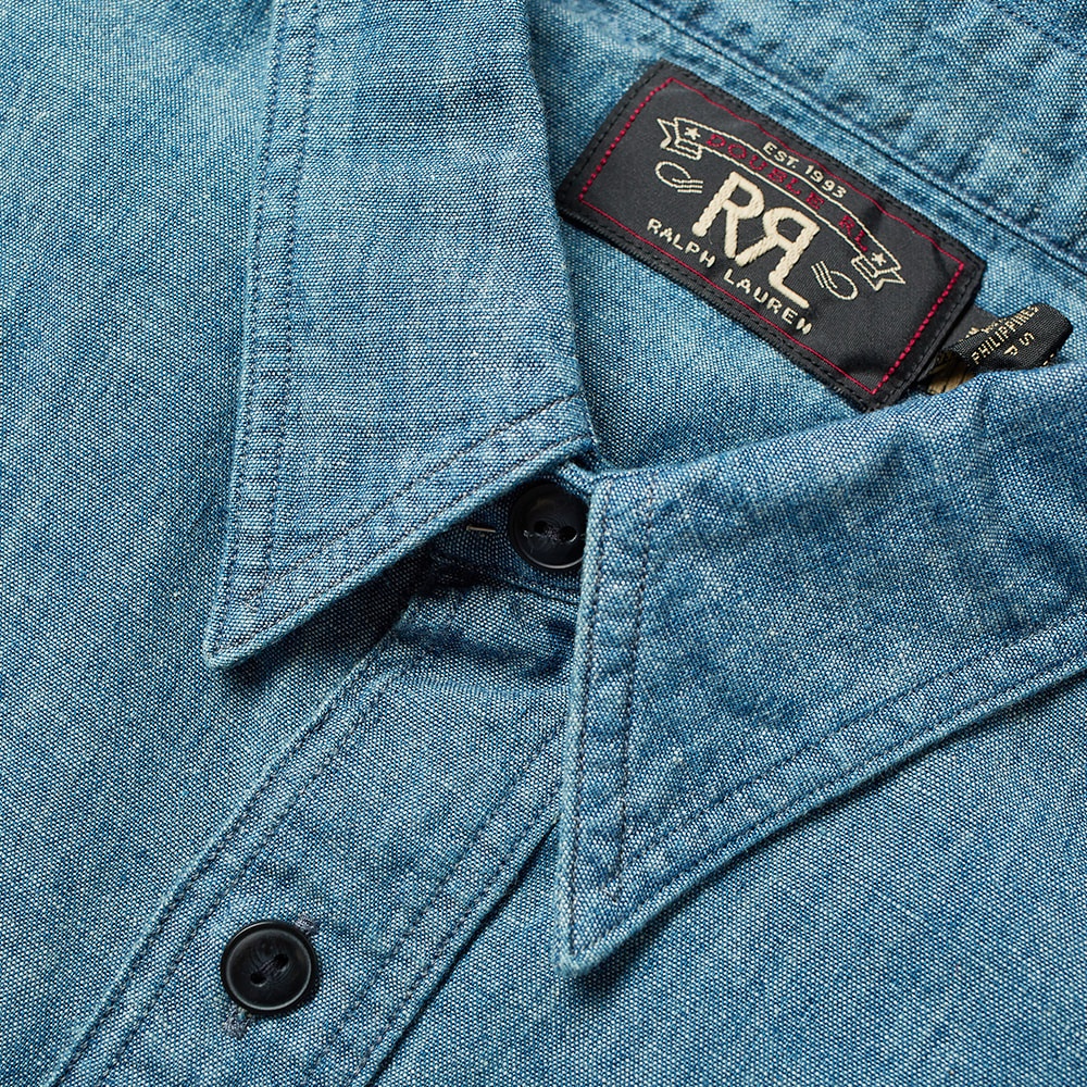 RRL Cameron Chambray Workshirt - 2