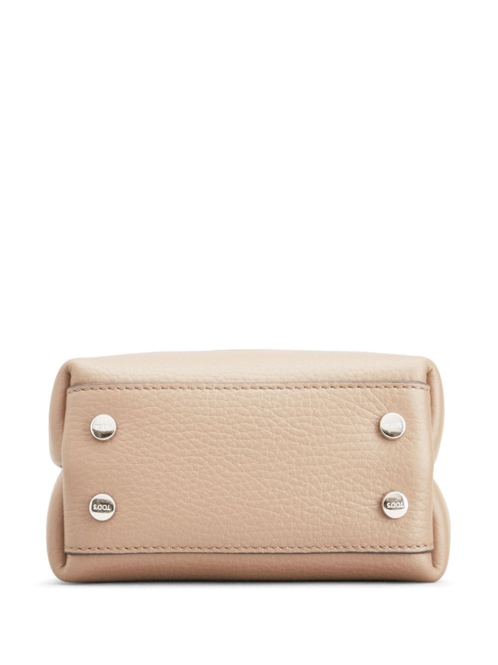 mini logo-pendant leather bag - 3