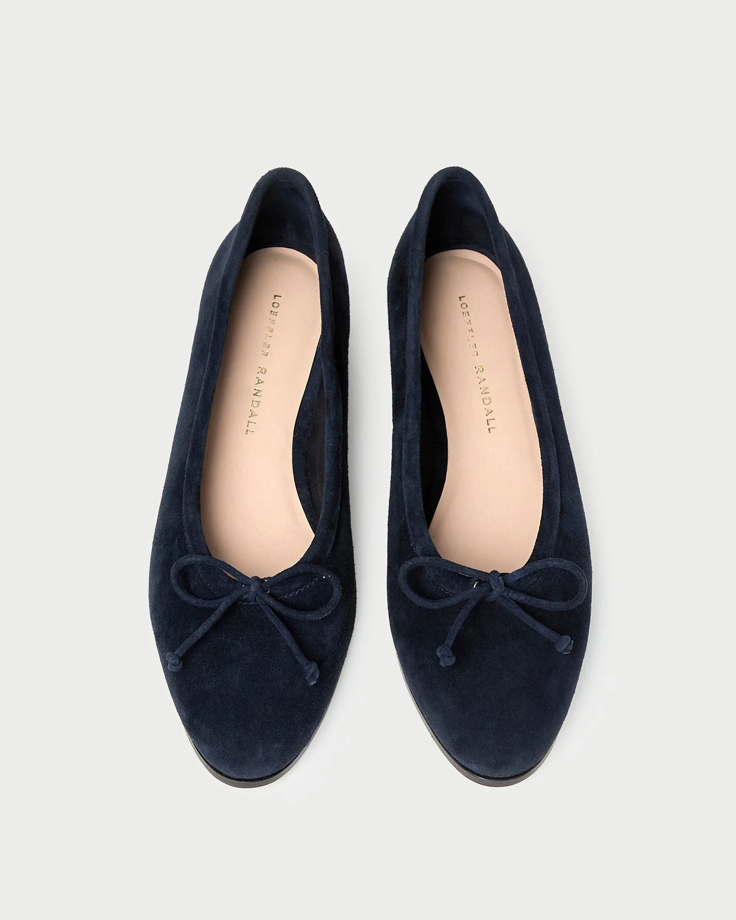 Noelle Navy Suede Ballet Flat - 1