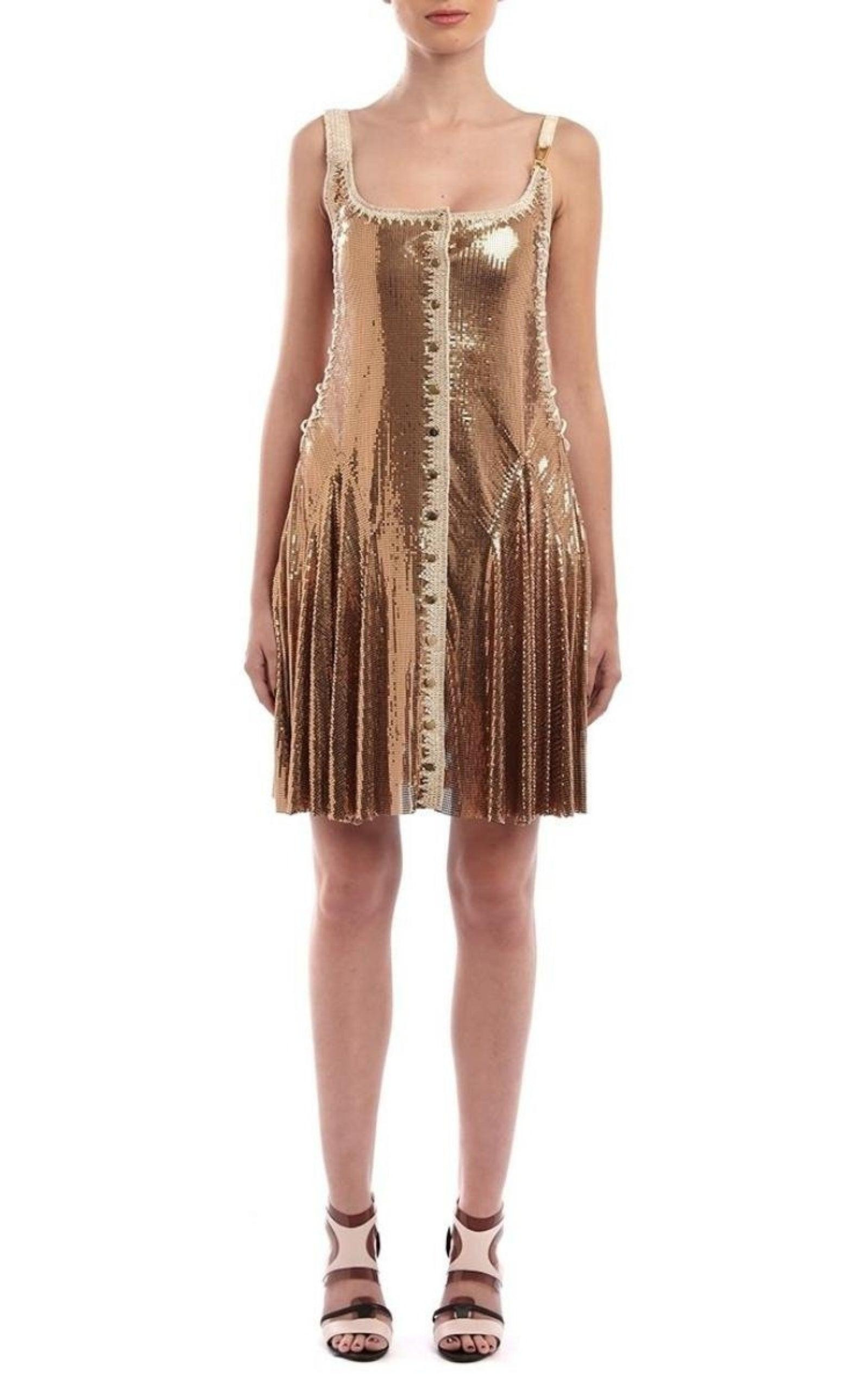 Gold Chainmail Dress - 3