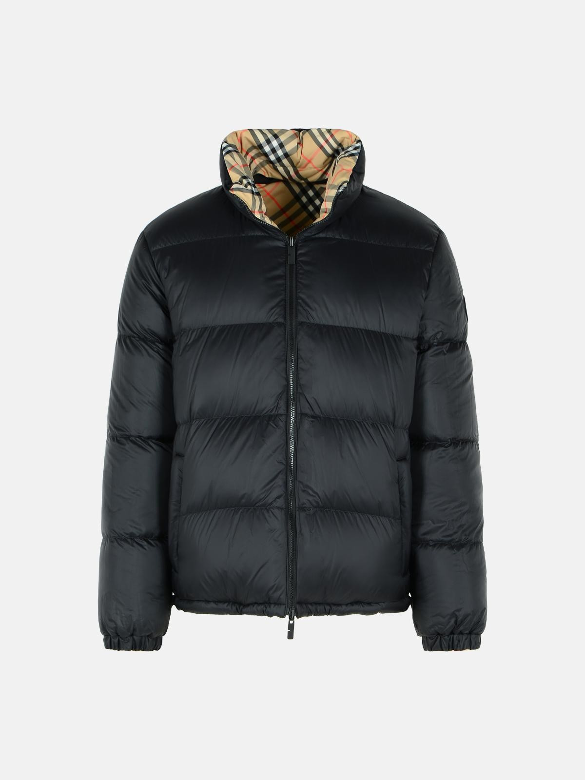 REVERSIBLE BEIGE POLYESTER 'SNOWDON' DOWN JACKET - 4