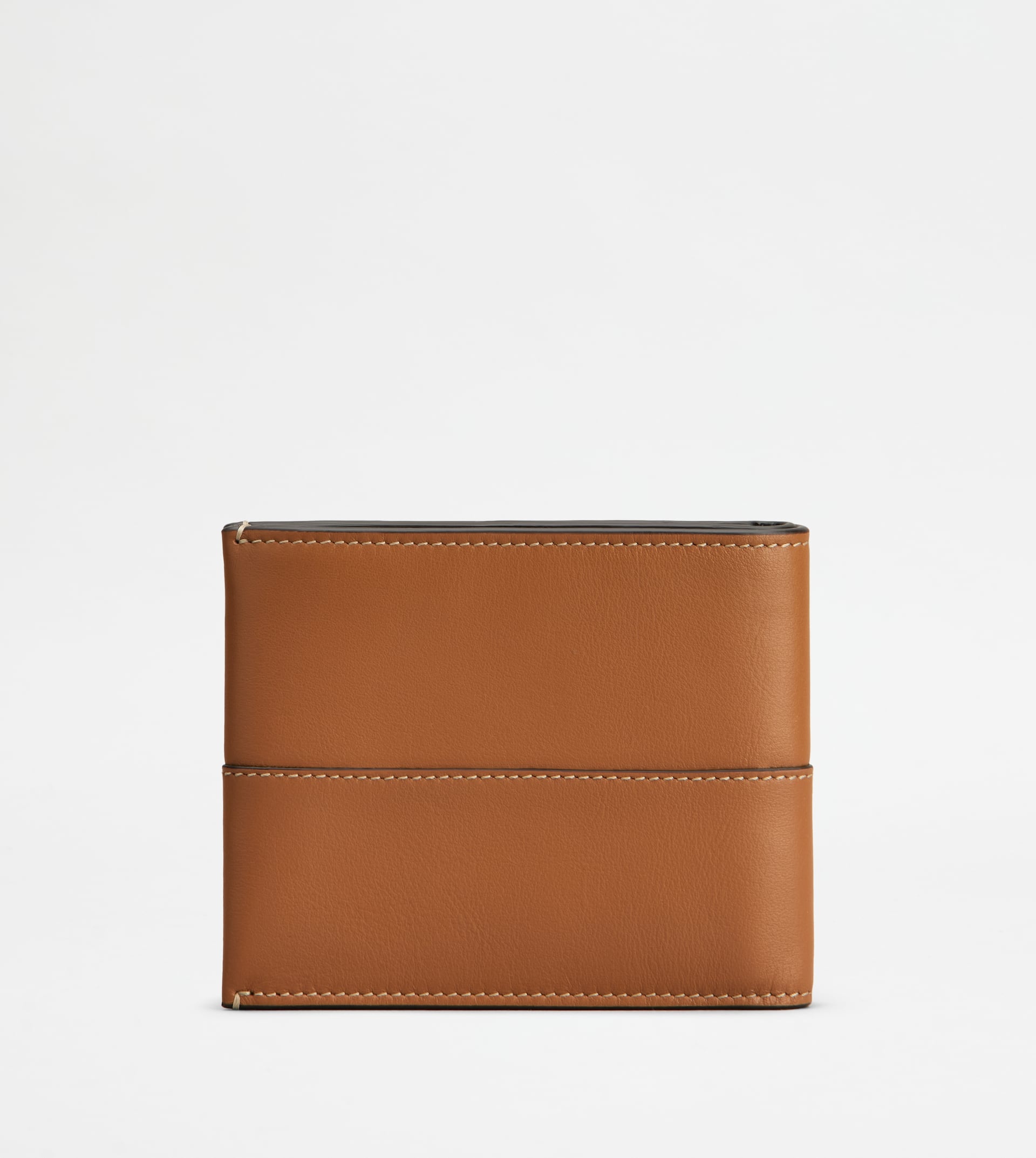 CARD HOLDER IN LEATHER - BROWN - 2