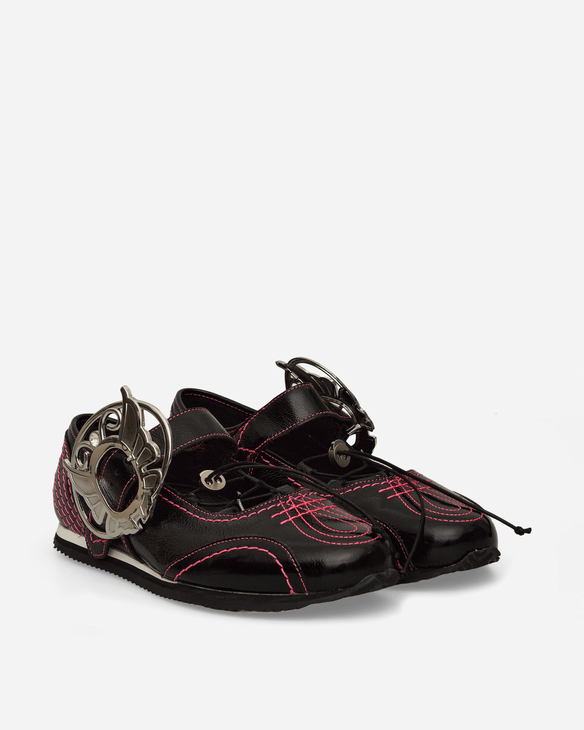 Women's Butterfly Marta Mary Jane Shoes Black / Pink - 2