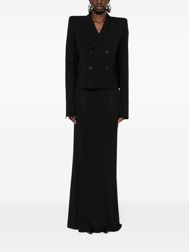 Rick Owens double-breasted wool blazer outlook