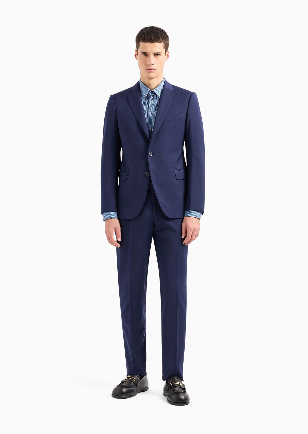 Trousers in natural stretch tropical light wool - 3
