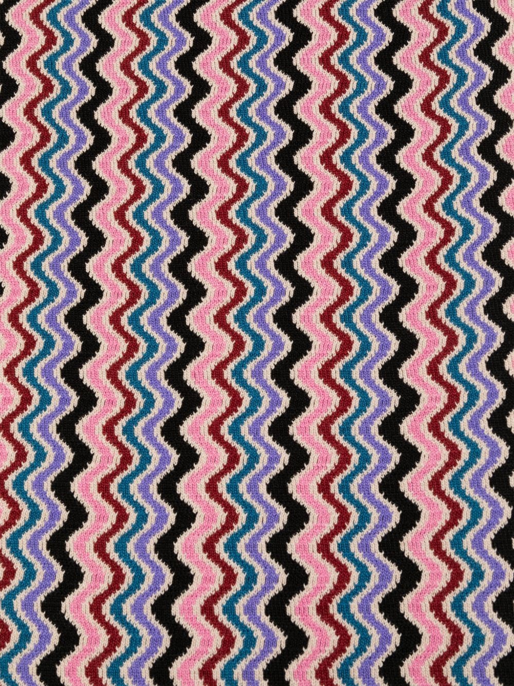 zigzag-woven scarf - 2