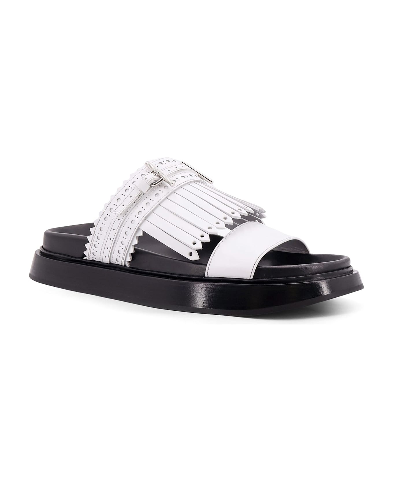 Leather Sandals With Fringe - 2
