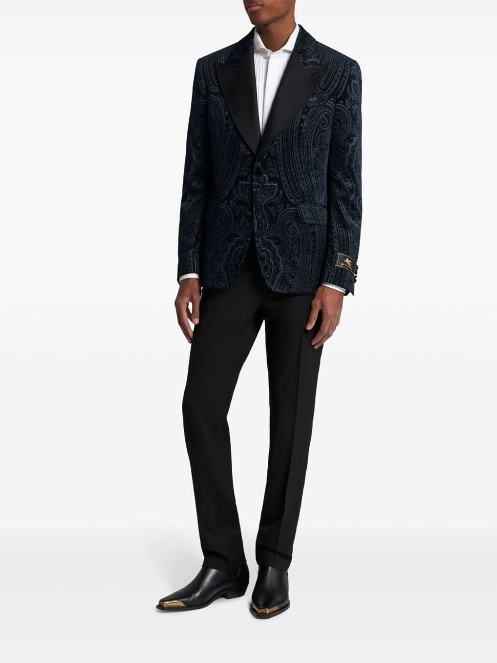 paisley blazer - 2