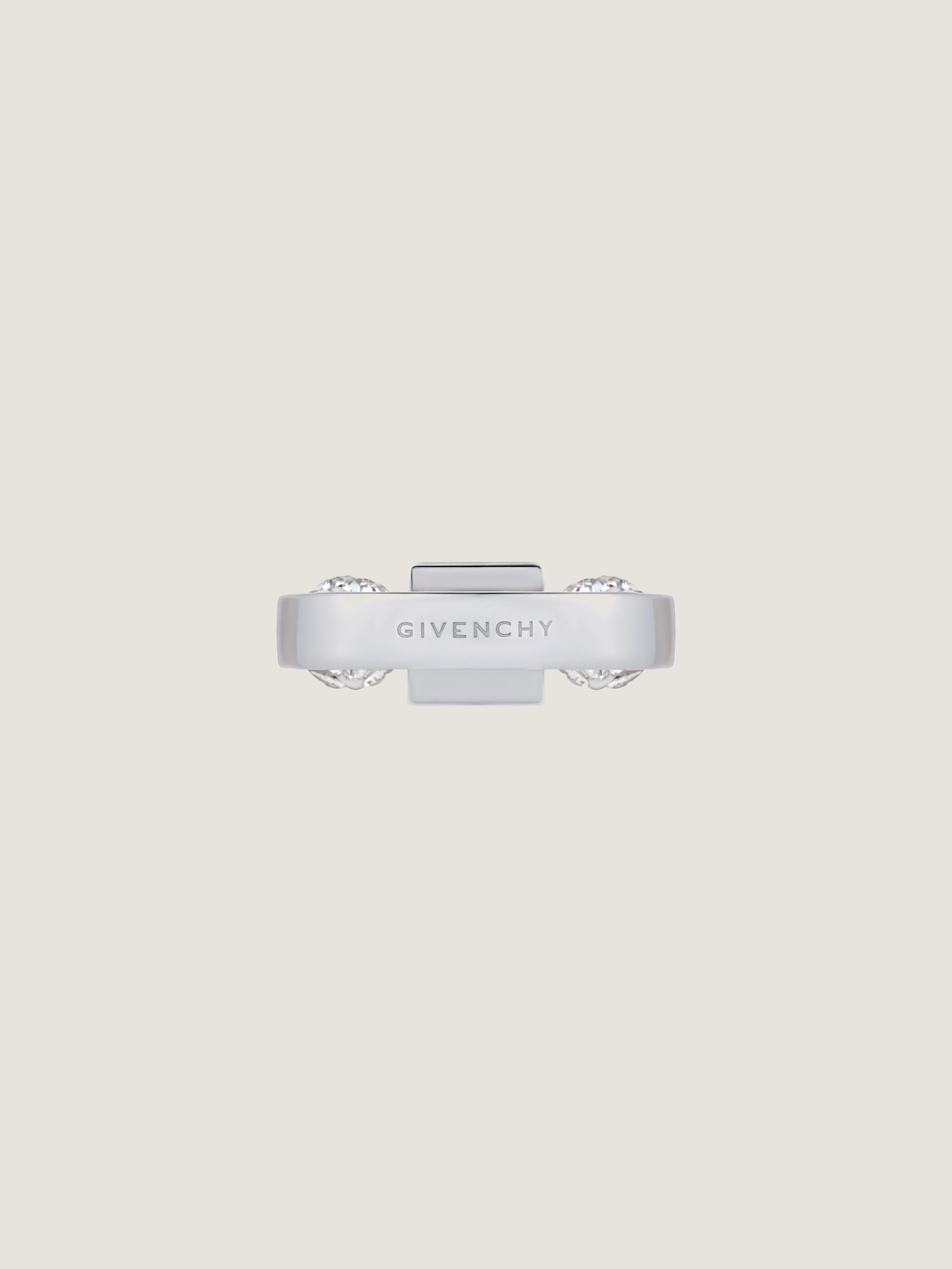 4G RING IN METAL WITH CRYSTALS - 3