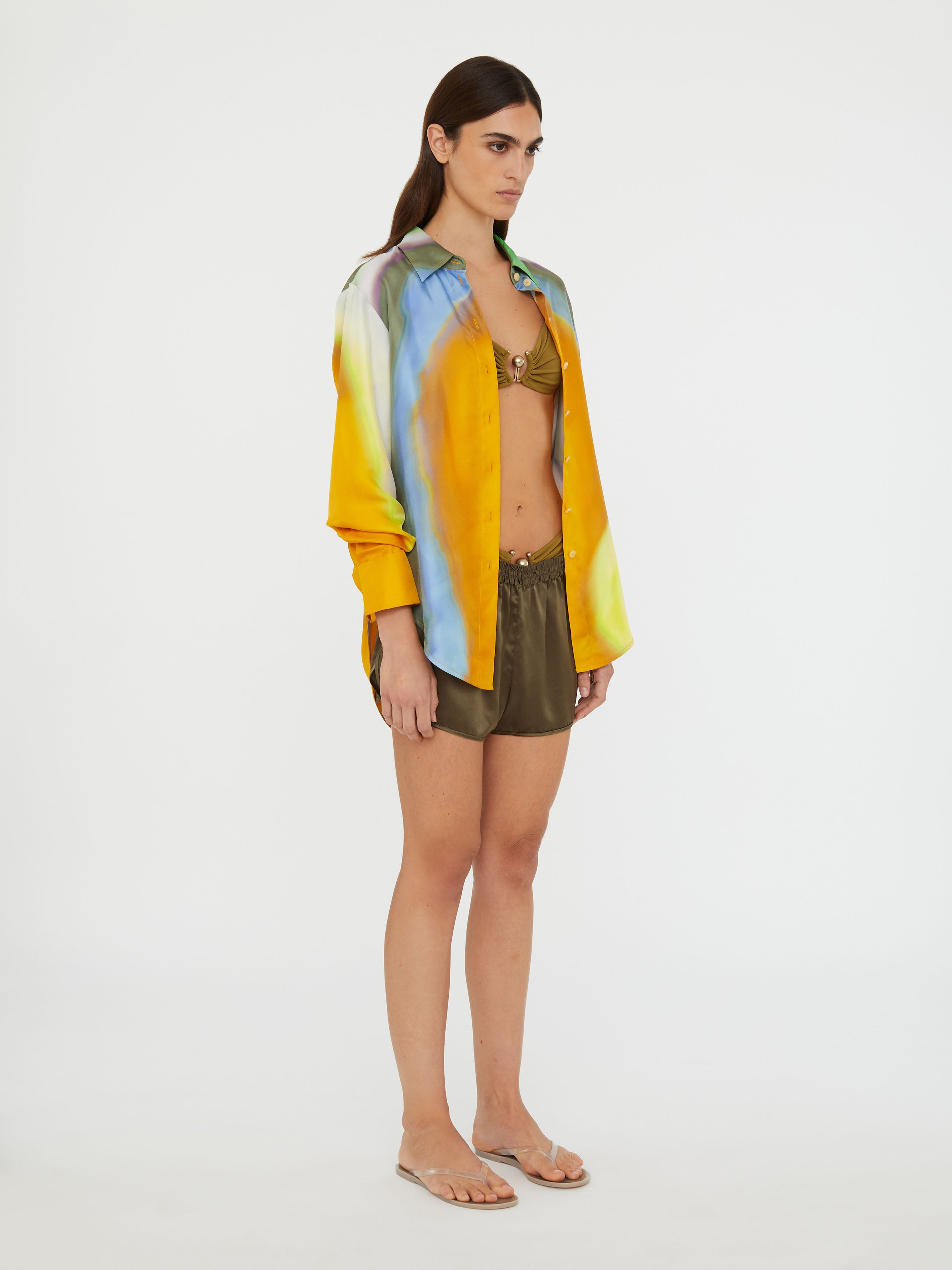 Aura Silk Slim Shirt - 3