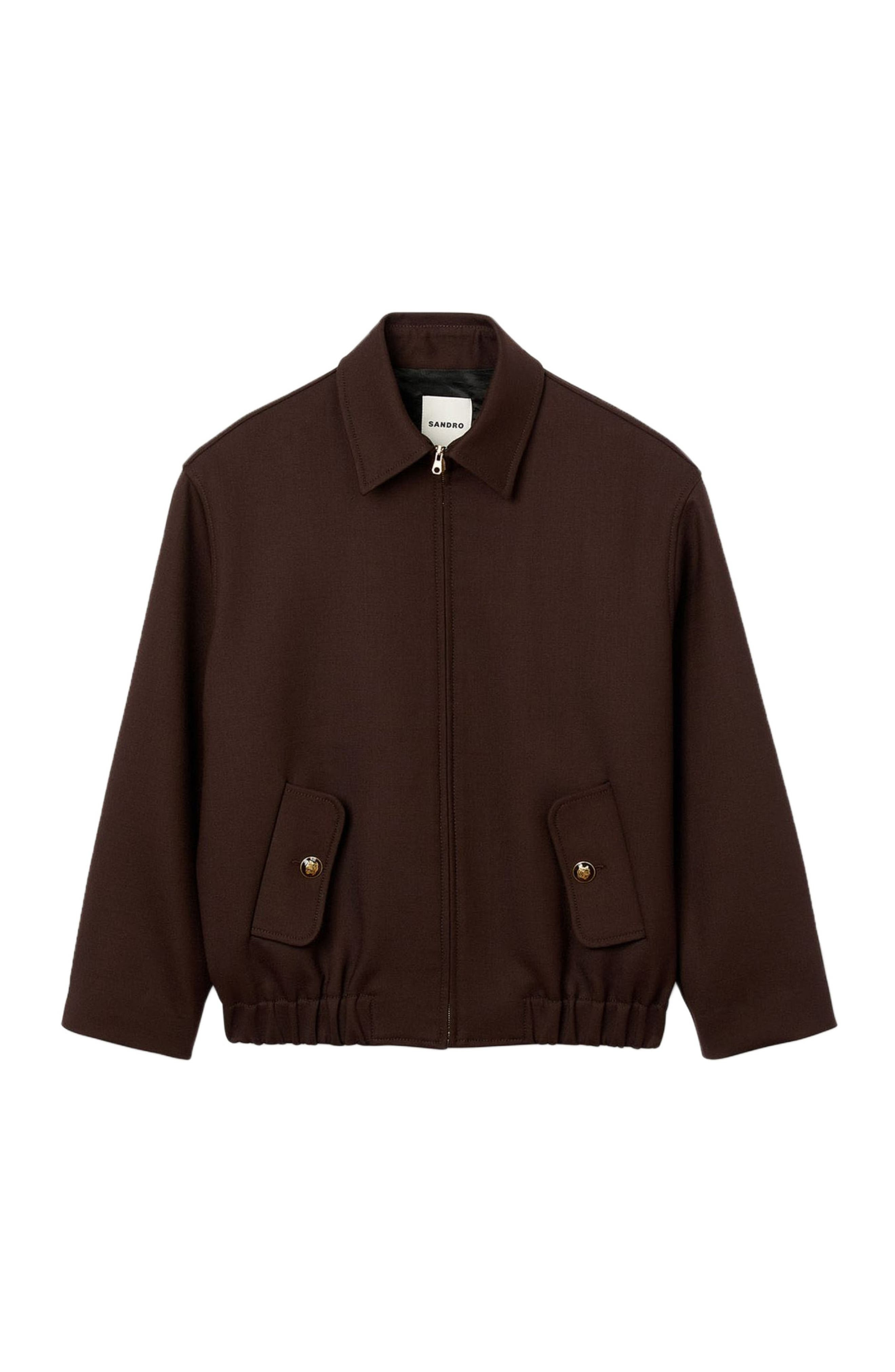SANDRO Oversized jacket in Brown at Nordstrom - 6