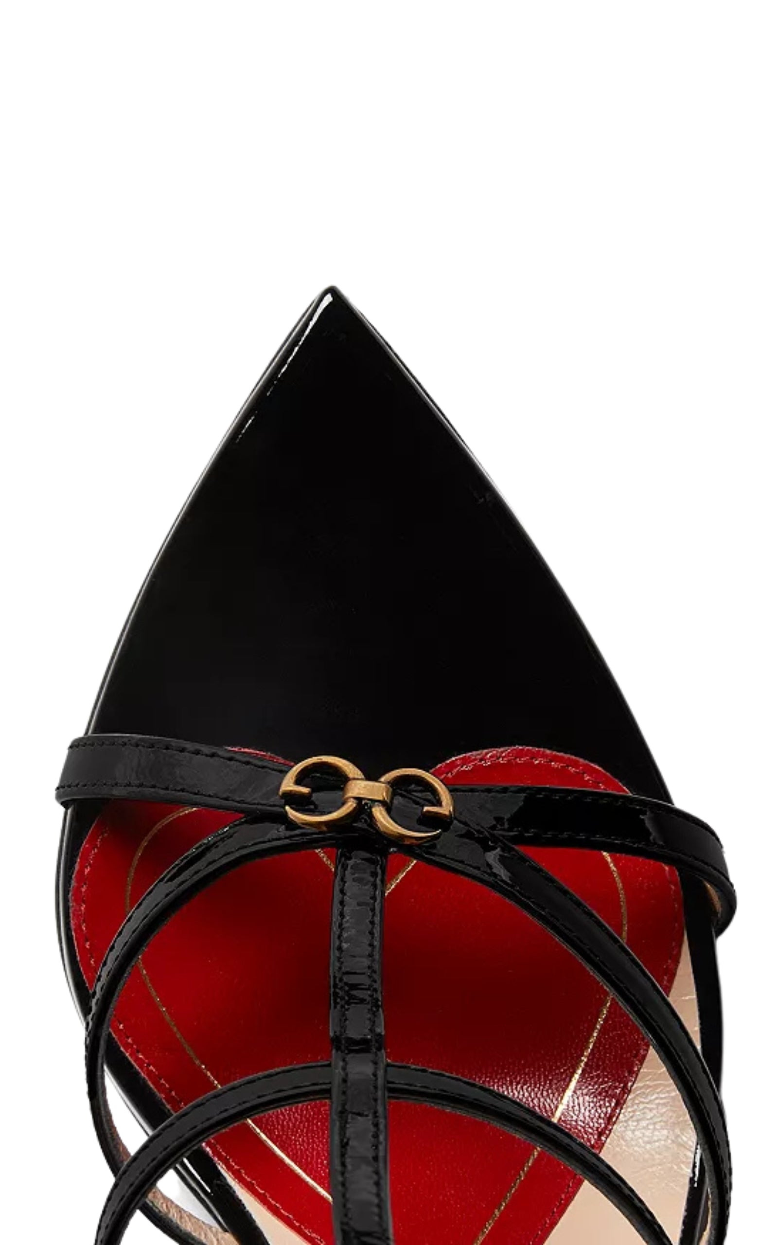 Jerry Patent Leather Cage Sandals - 6