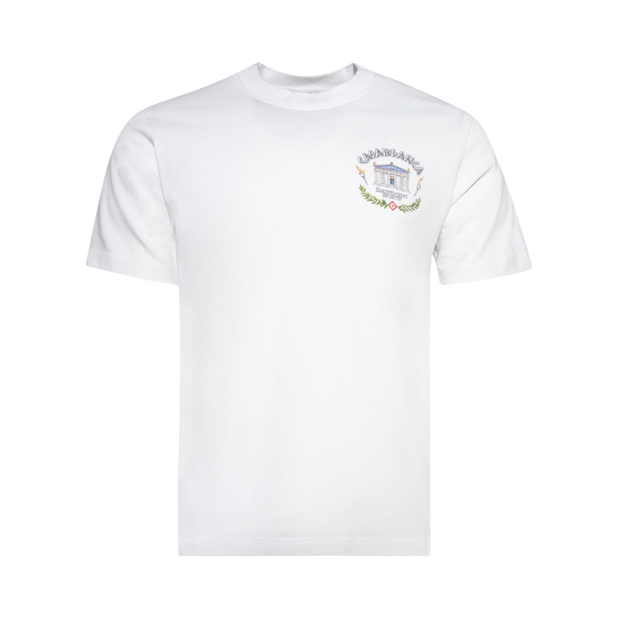 Casablanca Le Temple Du Sport T-Shirt 'White' - 1
