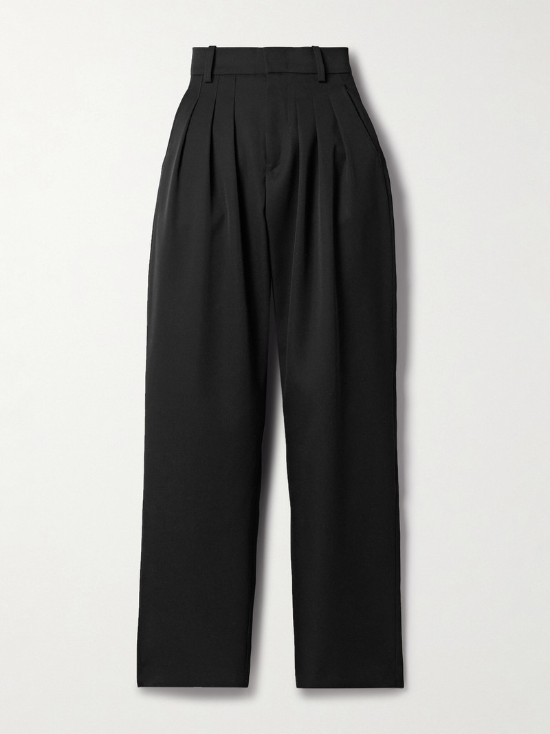 Casile Pleated Wool-twill Tapered Pants 1