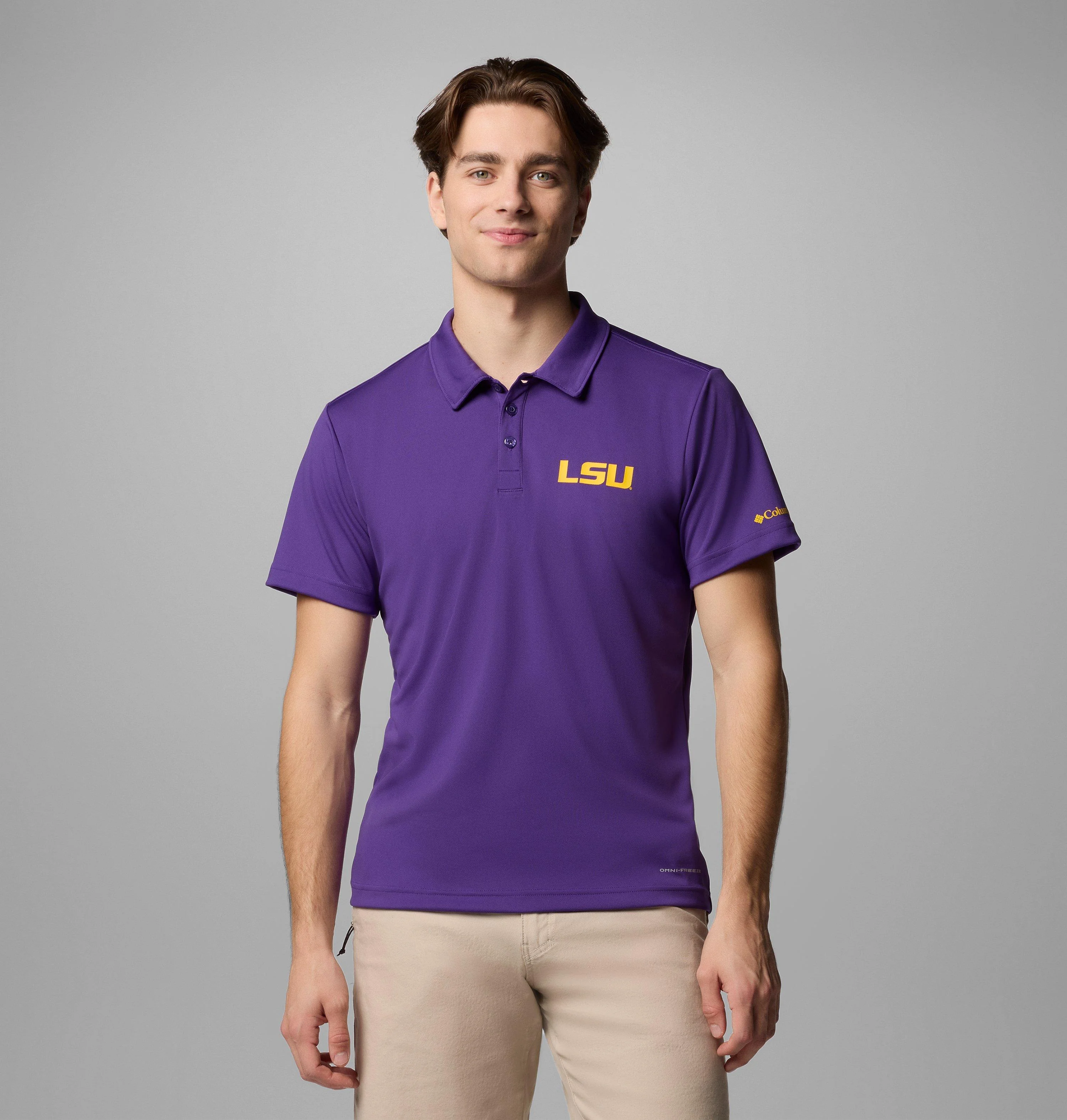 Men's Collegiate Fair Catch Polo - LSU - 1