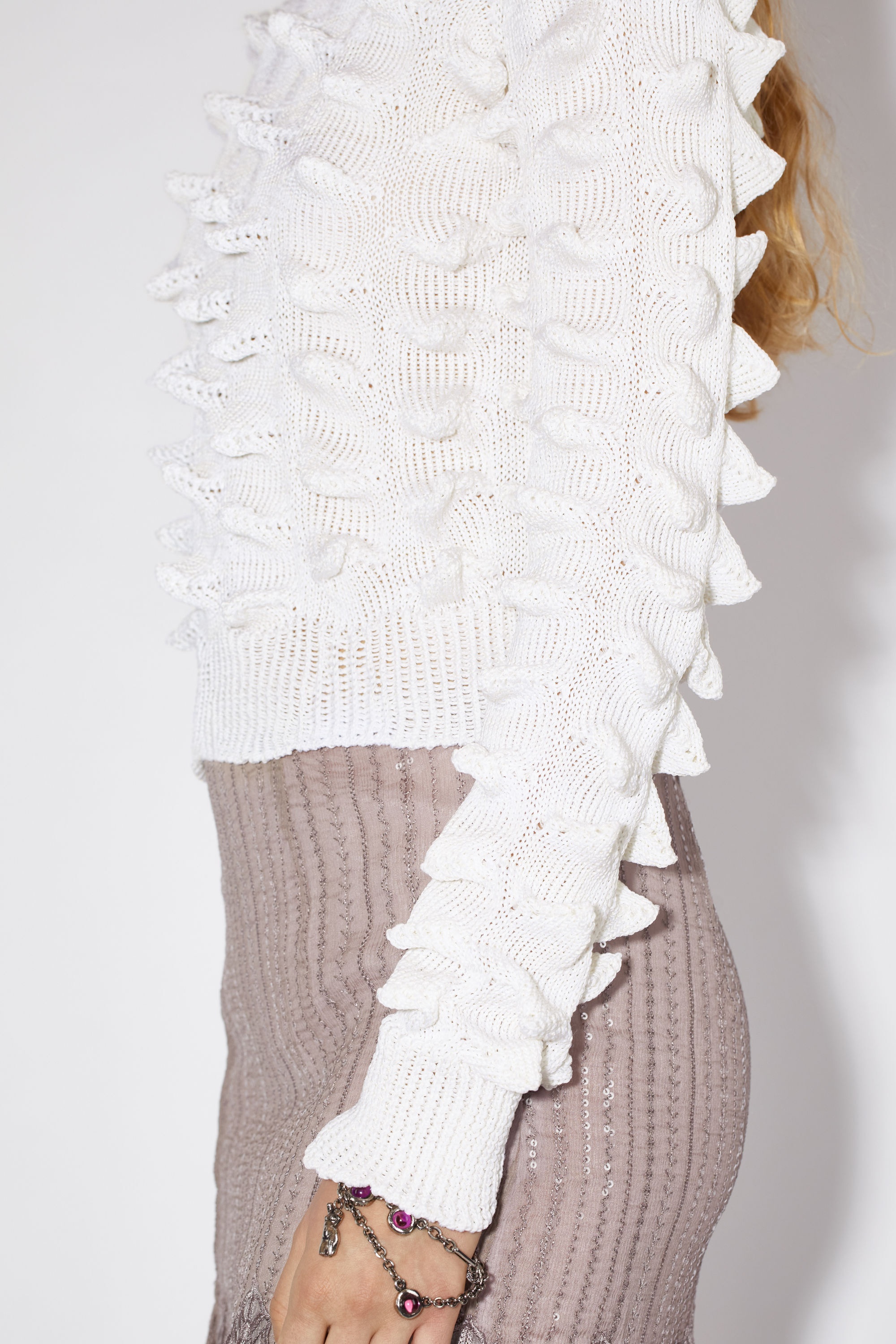 Peak stitch jumper - Cream white - 5
