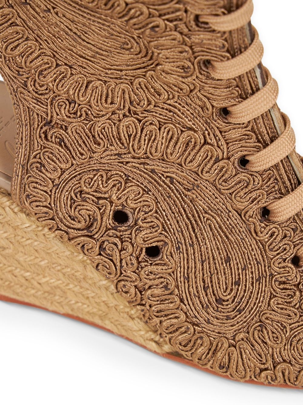 paisley-pattern ankle boots - 4