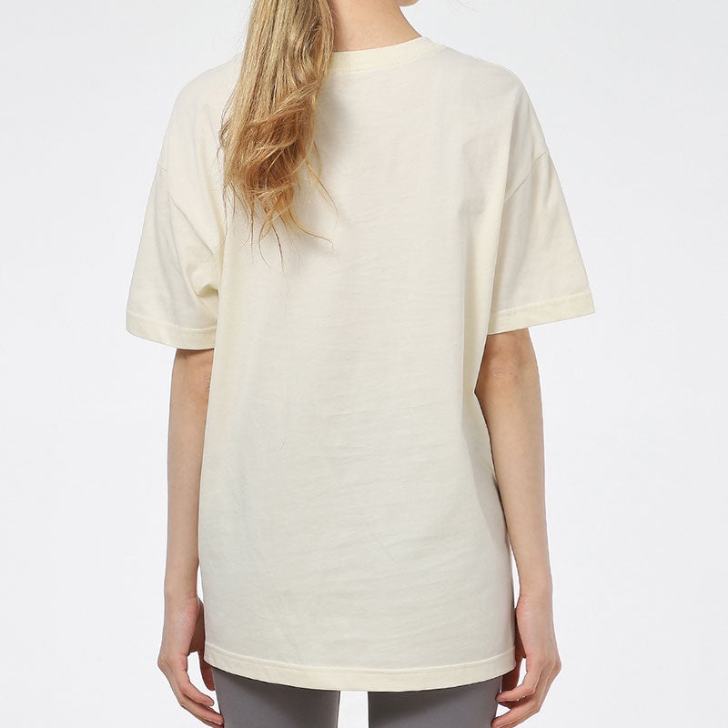 Nike Sportswear Logo Printing Round-neck Ivory White DD1473-113 - 4