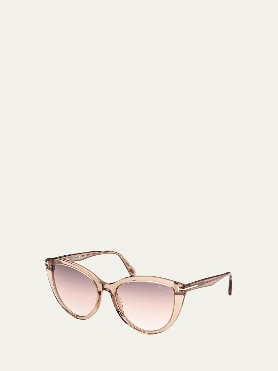 Isabella Plastic Cat-Eye Sunglasses - 1